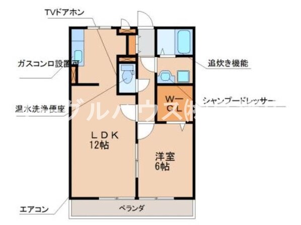 セイシェル・大山B棟の物件間取画像